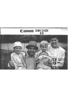 Canon SureShot ES manual. Camera Instructions.